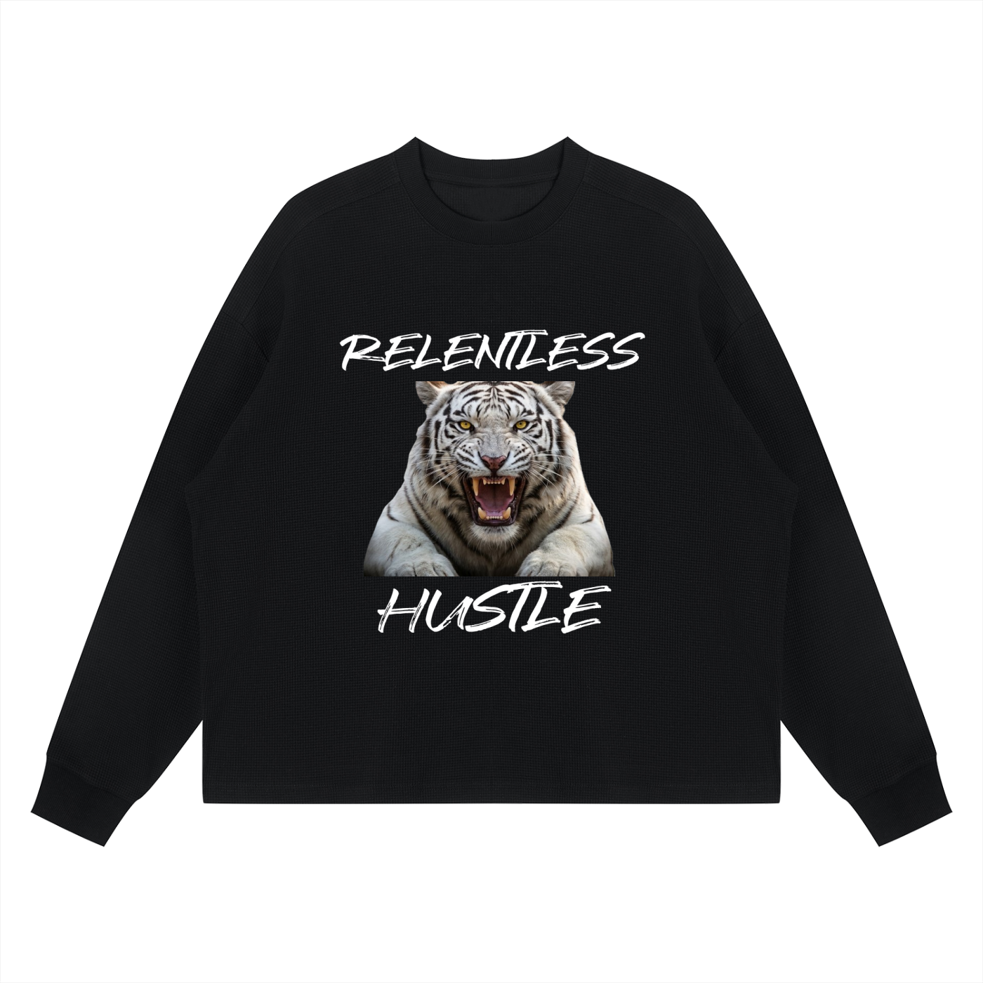 Unisex Waffle Boxy Long Sleeve T-Shirt