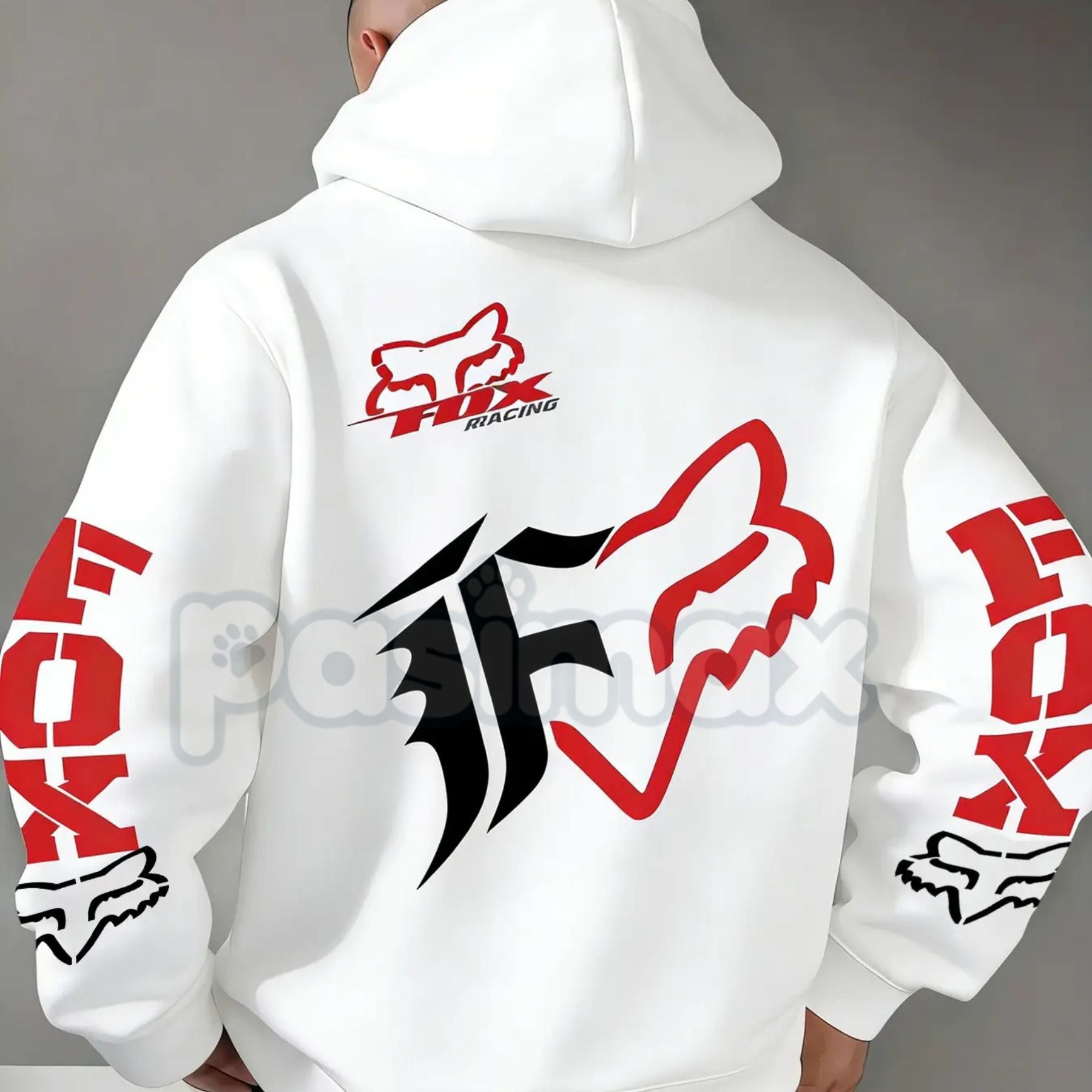 Fox Racing Inspired Vintage Graphic Hoodie