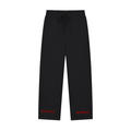 Solid Color Straight-Leg Sweatpants