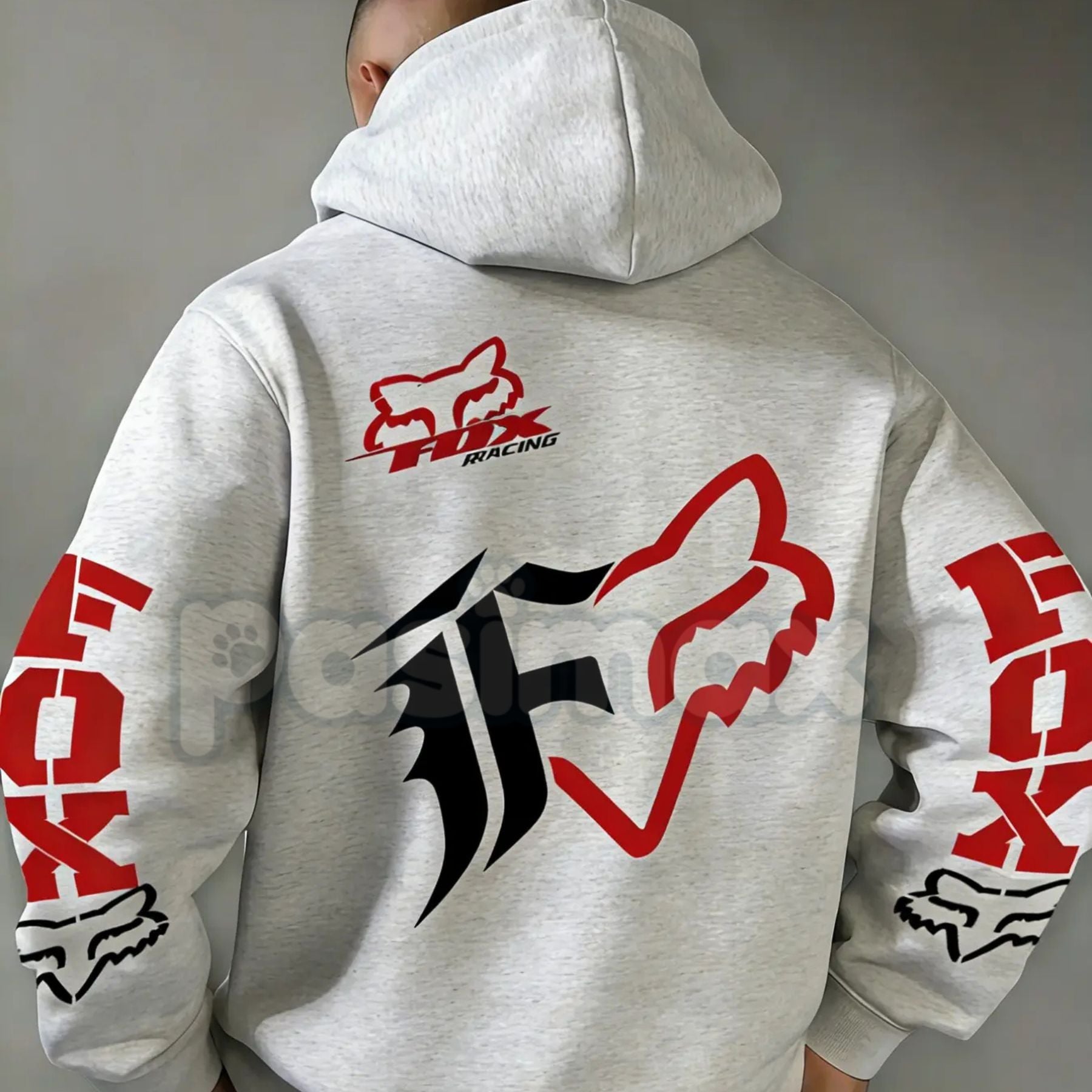 Fox Racing Inspired Vintage Graphic Hoodie