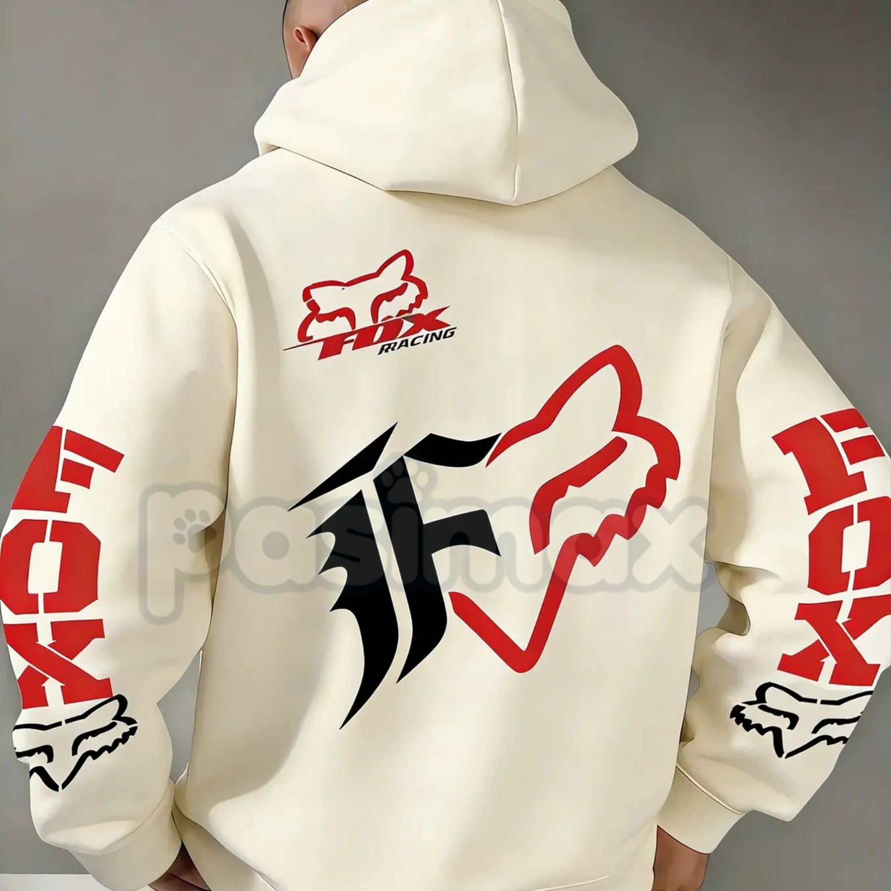 Fox Racing Inspired Vintage Graphic Hoodie
