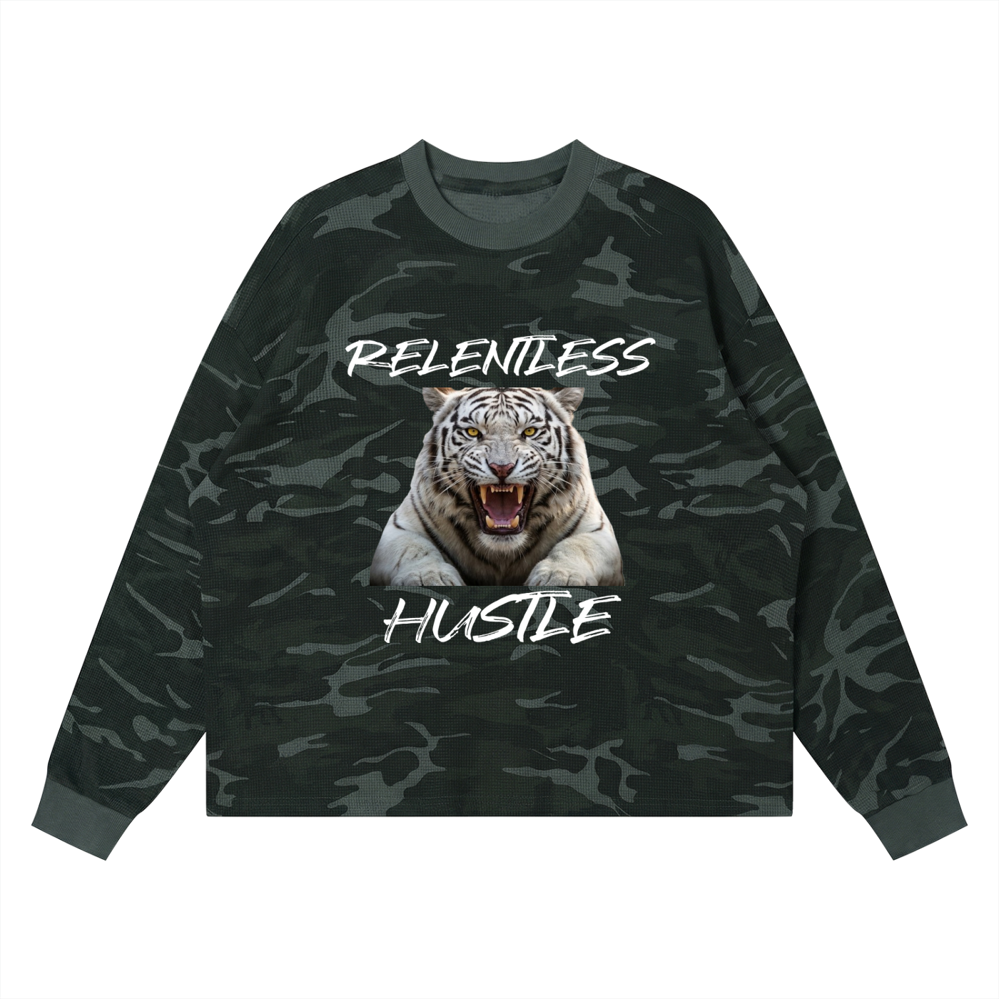 Unisex Waffle Boxy Long Sleeve T-Shirt