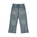 Men’s Vintage Wash Wide Leg Jeans