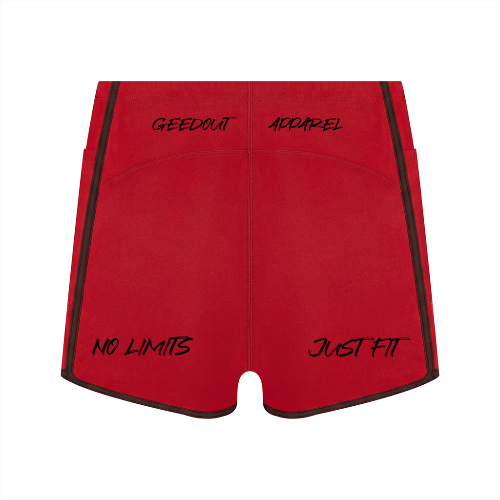 Women's High Rise Color Block Yoga Shorts