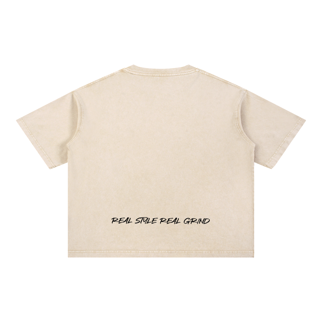 Mineral Wash Boxy Cotton T-Shirt