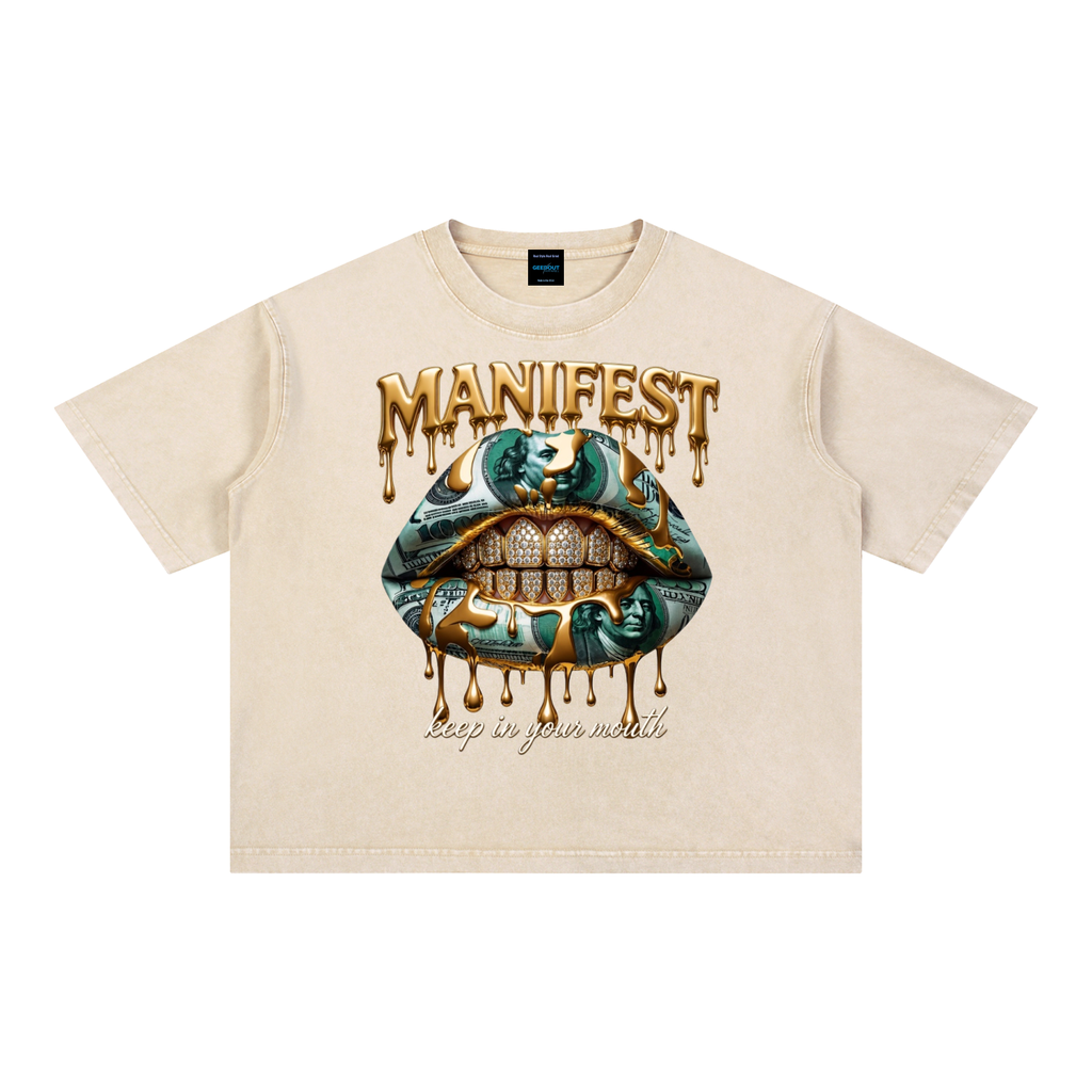 Mineral Wash Boxy Cotton T-Shirt