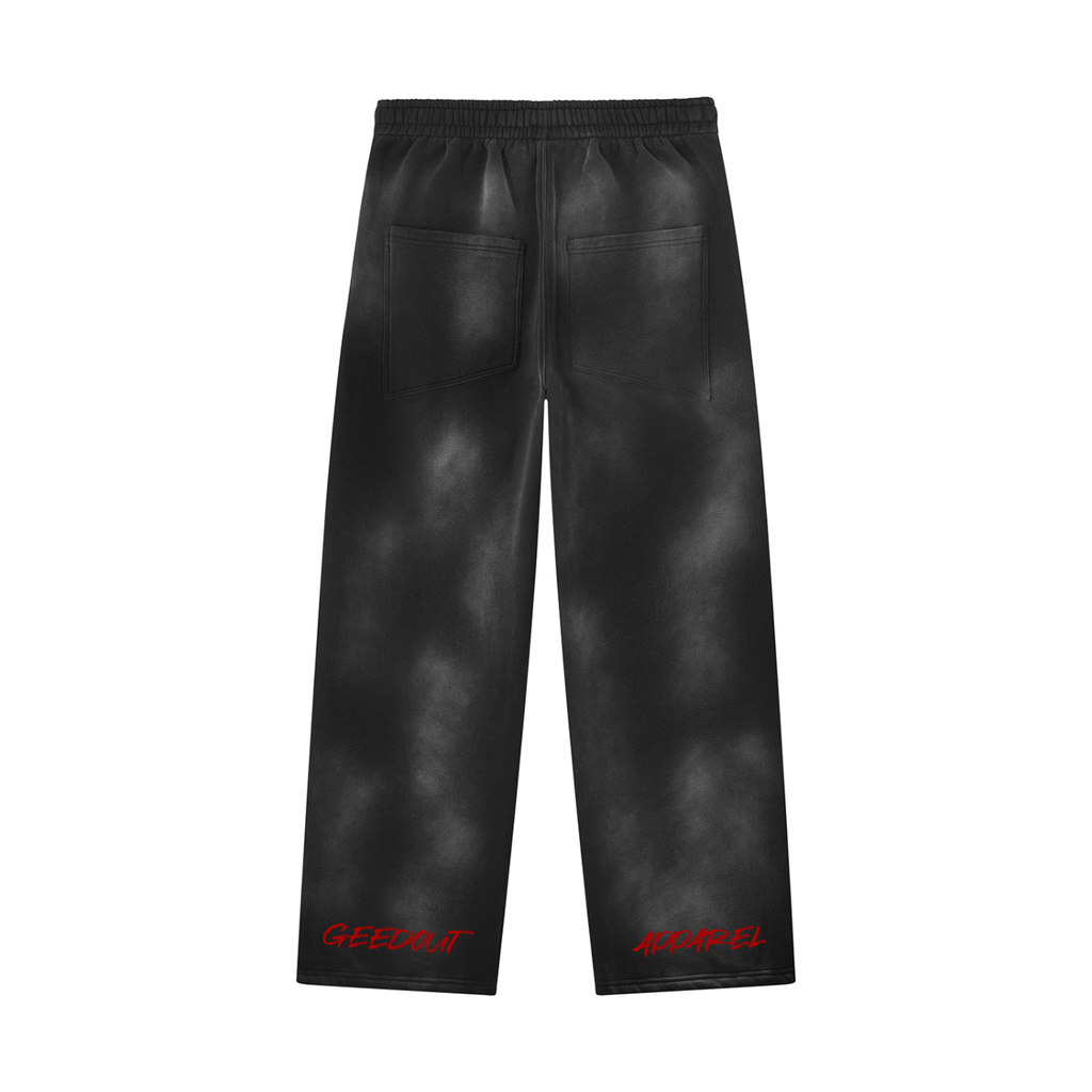 Unisex Sunfade Wide Leg Fleece Sweatpants
