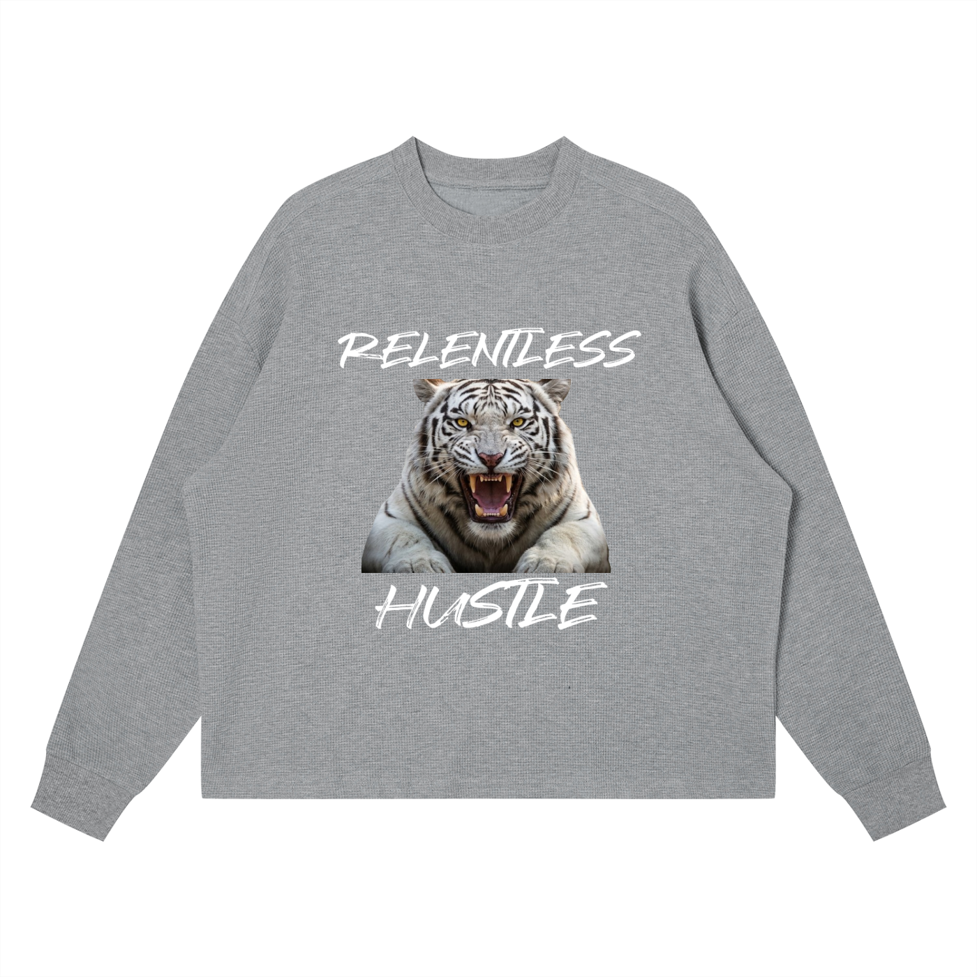Unisex Waffle Boxy Long Sleeve T-Shirt