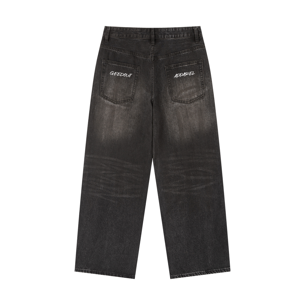 Vintage Wash Heavyweight Denim Jeans