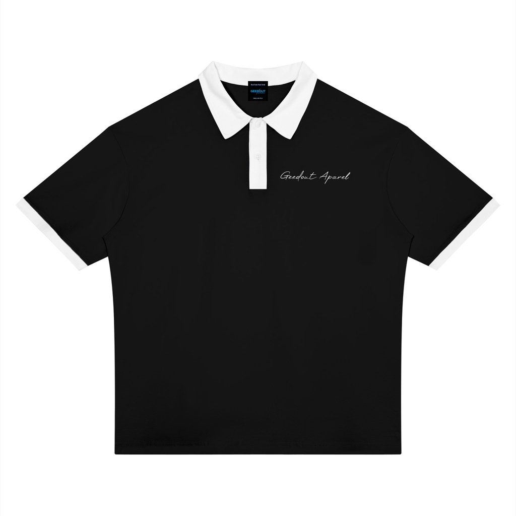 Unisex Color Block Polo Shirt
